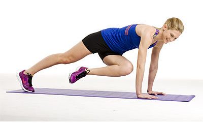 Side plank crunch