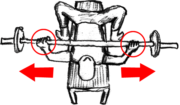 ワイドグリップでのベンチプレスのやり方